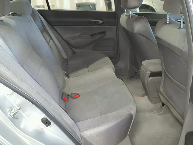 2HGFA16527H315986 - 2007 HONDA CIVIC LX SILVER photo 6