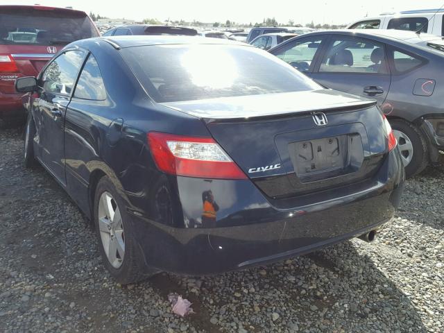 2HGFG12818H533983 - 2008 HONDA CIVIC EX BLACK photo 3