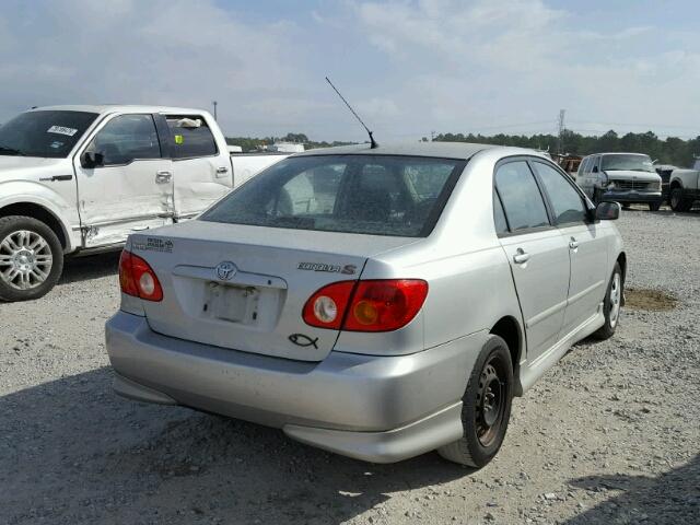 1NXBR32E24Z217097 - 2004 TOYOTA COROLLA CE SILVER photo 4