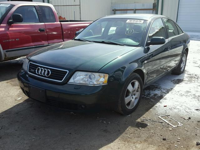 WAUED64B91N068307 - 2001 AUDI A6 2.7T QU GREEN photo 2