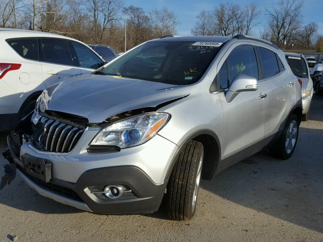 KL4CJFSB9FB042847 - 2015 BUICK ENCORE CON SILVER photo 2