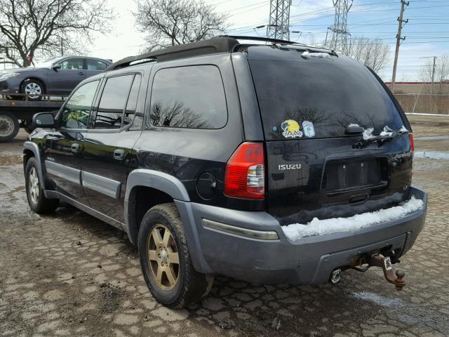4NUET16S666700224 - 2006 ISUZU ASCENDER S BLACK photo 3