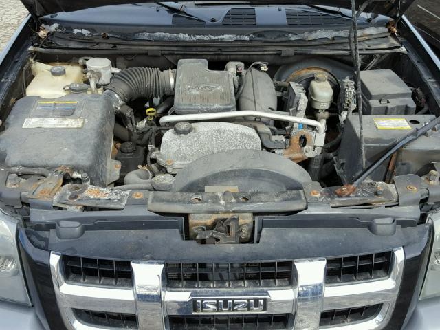 4NUET16S666700224 - 2006 ISUZU ASCENDER S BLACK photo 7