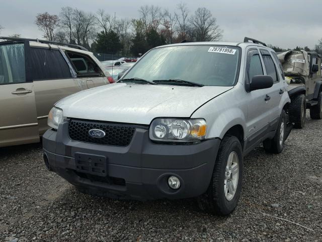 1FMYU59H57KA59620 - 2007 FORD ESCAPE HEV SILVER photo 2