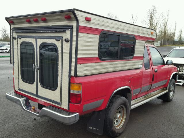 JT4VN13D1L5026528 - 1990 TOYOTA PICKUP 1/2 RED photo 4