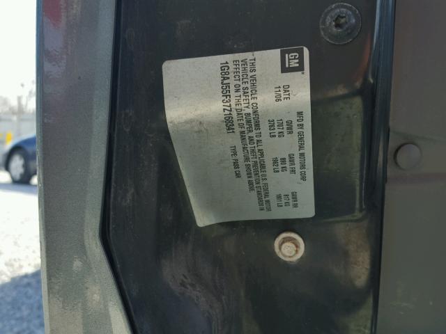 1G8AJ55F37Z168341 - 2007 SATURN ION LEVEL ნაცრისფერი ფოტო 10