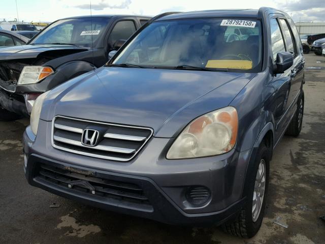 JHLRD78936C009230 - 2006 HONDA CR-V SE BLUE photo 2