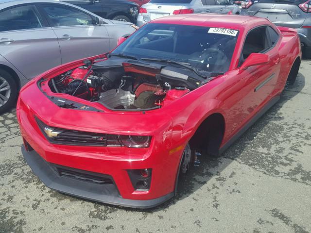 2G1FZ1EP2D9805157 - 2013 CHEVROLET CAMARO ZL1 红色 照片 2