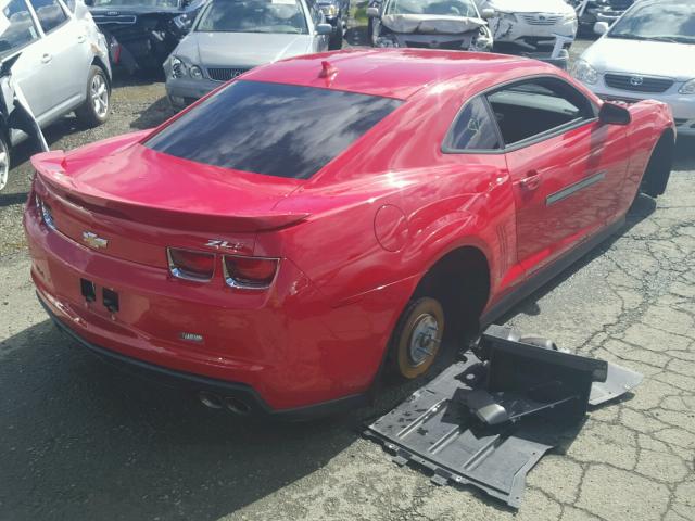 2G1FZ1EP2D9805157 - 2013 CHEVROLET CAMARO ZL1 红色 照片 4