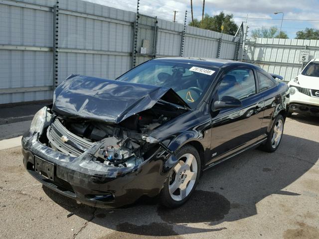 1G1AM18B967743169 - 2006 CHEVROLET COBALT SS BLACK photo 2