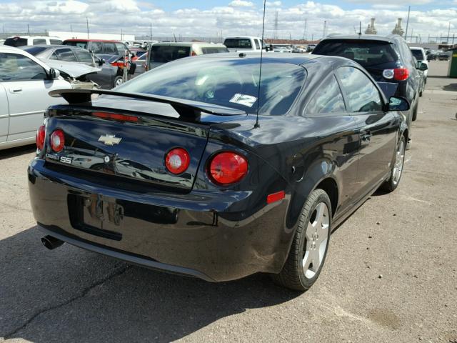 1G1AM18B967743169 - 2006 CHEVROLET COBALT SS BLACK photo 4