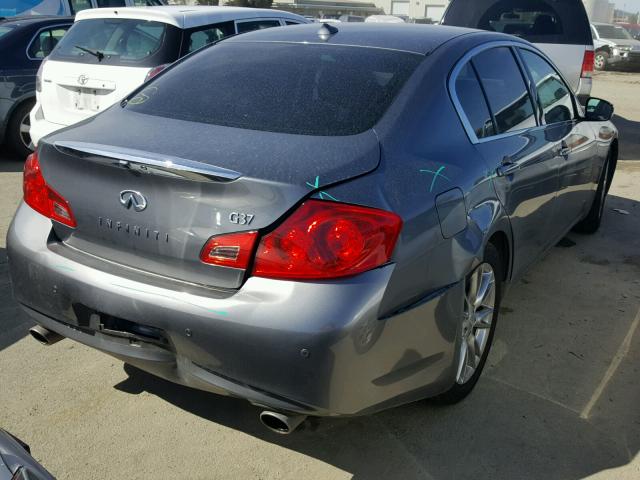 JN1CV6AP9CM625722 - 2012 INFINITI G37 BASE GRAY photo 4