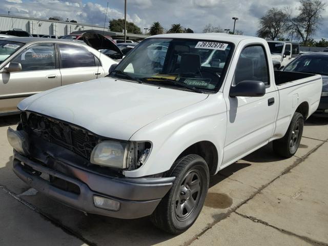 5TENL42N31Z815663 - 2001 TOYOTA TACOMA WHITE photo 2