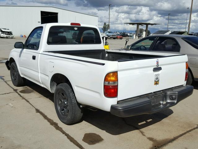 5TENL42N31Z815663 - 2001 TOYOTA TACOMA WHITE photo 3