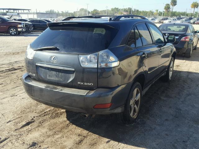 2T2HA31U35C080938 - 2005 LEXUS RX 330 GRAY photo 4