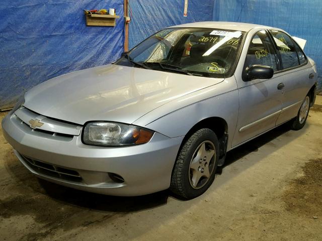 1G1JC52F857113101 - 2005 CHEVROLET CAVALIER SILVER photo 2