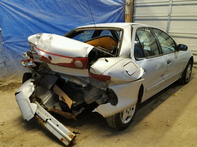 1G1JC52F857113101 - 2005 CHEVROLET CAVALIER SILVER photo 4