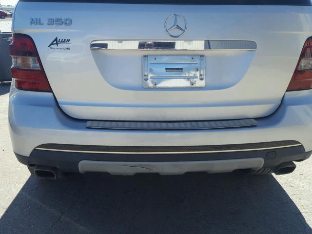 4JGBB86E36A025090 - 2006 MERCEDES-BENZ ML 350 SILVER photo 9