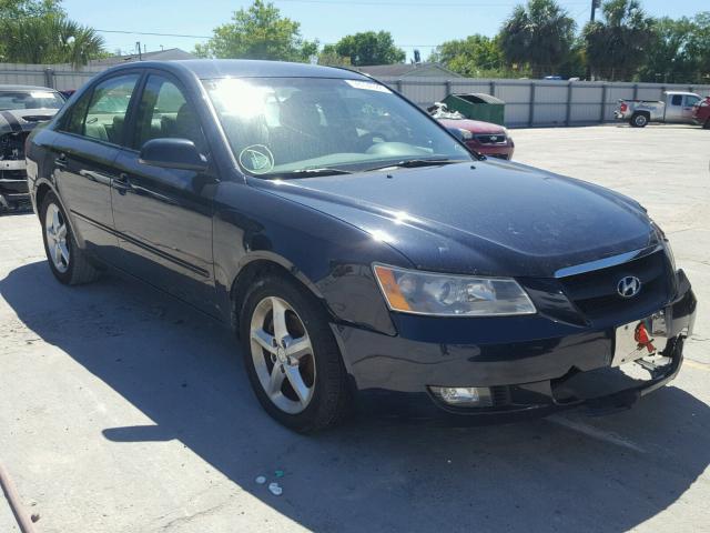 5NPEU46F68H367965 - 2008 HYUNDAI SONATA SE BLUE photo 1