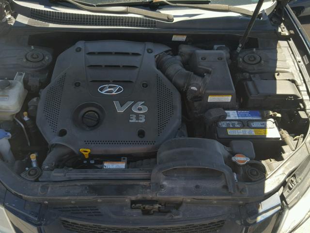 5NPEU46F68H367965 - 2008 HYUNDAI SONATA SE BLUE photo 7