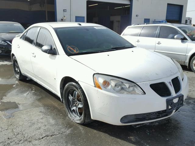 1G2ZG57B384188352 - 2008 PONTIAC G6 BASE WHITE photo 1