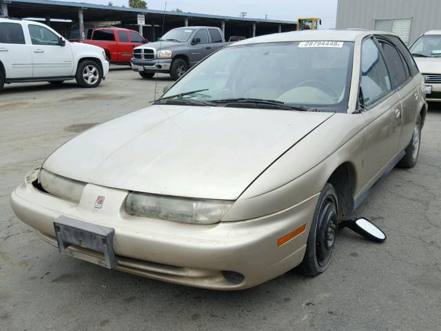 1G8ZK8274VZ280643 - 1997 SATURN SW2 GOLD photo 2