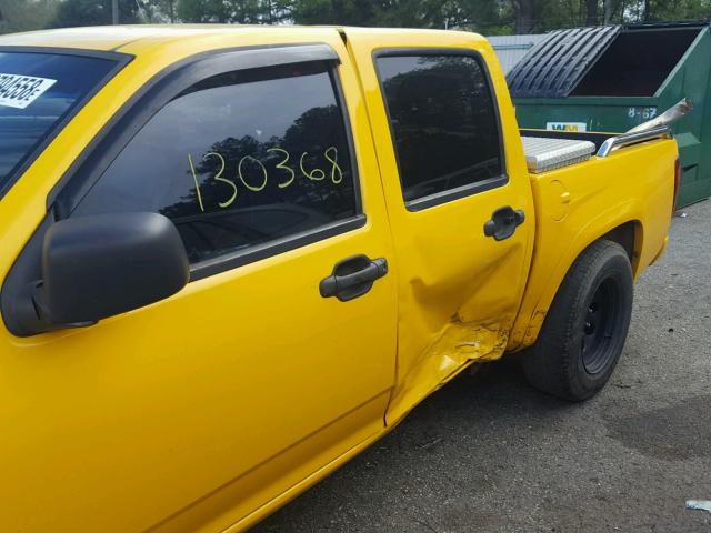 1GCCS136358248930 - 2005 CHEVROLET COLORADO YELLOW photo 9