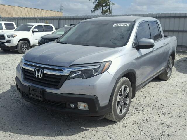 5FPYK2F51HB001545 - 2017 HONDA RIDGELINE SILVER photo 2