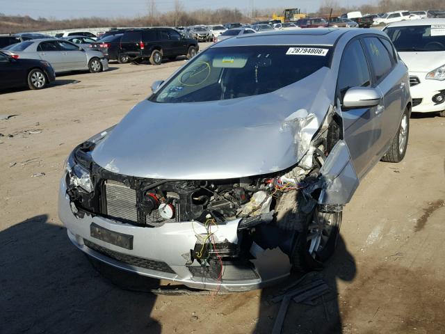 KNAFU5A26C5504374 - 2012 KIA FORTE EX GRAY photo 2