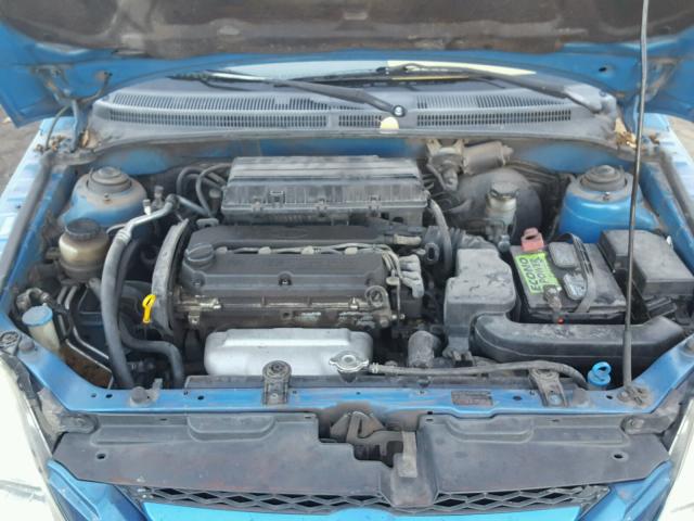 KNADC125056357574 - 2005 KIA RIO BLUE photo 7