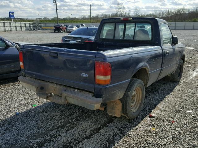 1FTCR10A9SPA63657 - 1995 FORD RANGER BLUE photo 4