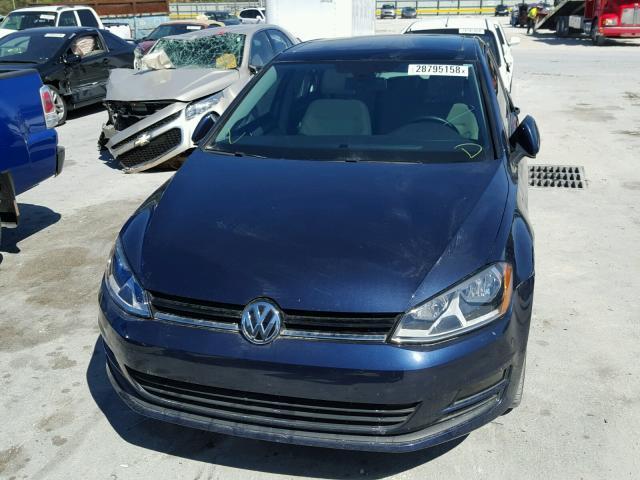 3VW217AU0FM094545 - 2015 VOLKSWAGEN GOLF BLUE photo 9