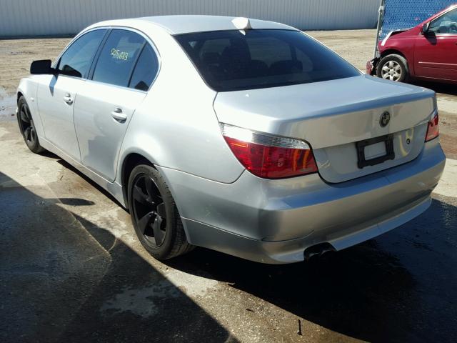 WBANA53505B856575 - 2005 BMW 525 I SILVER photo 3