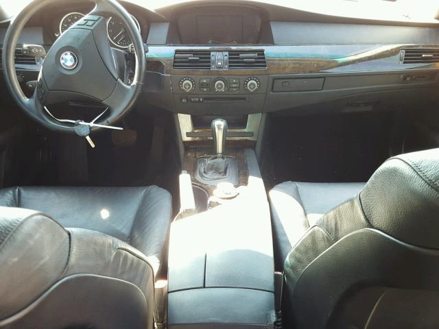 WBANA53505B856575 - 2005 BMW 525 I SILVER photo 9