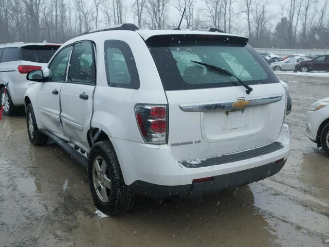 2CNDL13F296225213 - 2009 CHEVROLET EQUINOX LS WHITE photo 3