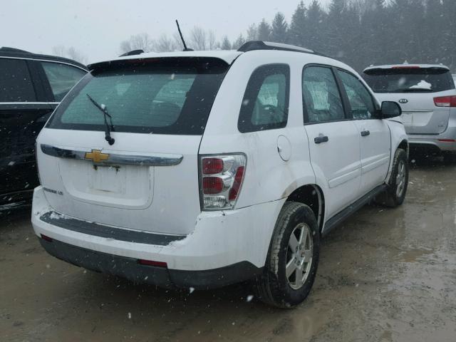 2CNDL13F296225213 - 2009 CHEVROLET EQUINOX LS WHITE photo 4