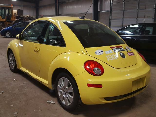 3VWPG31C09M503149 - 2009 VOLKSWAGEN NEW BEETLE YELLOW photo 3