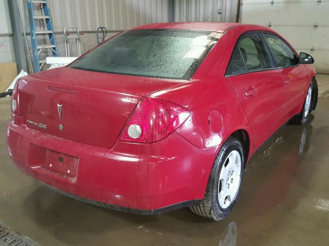 1G2ZF55BX64200290 - 2006 PONTIAC G6 SE RED photo 4