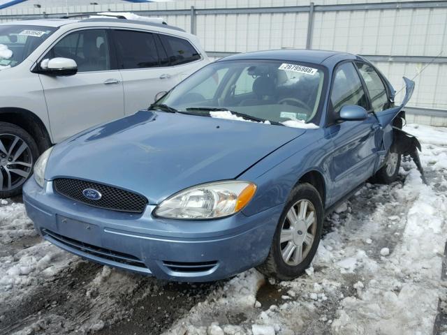 1FAFP56U77A198664 - 2007 FORD TAURUS SEL BLUE photo 2