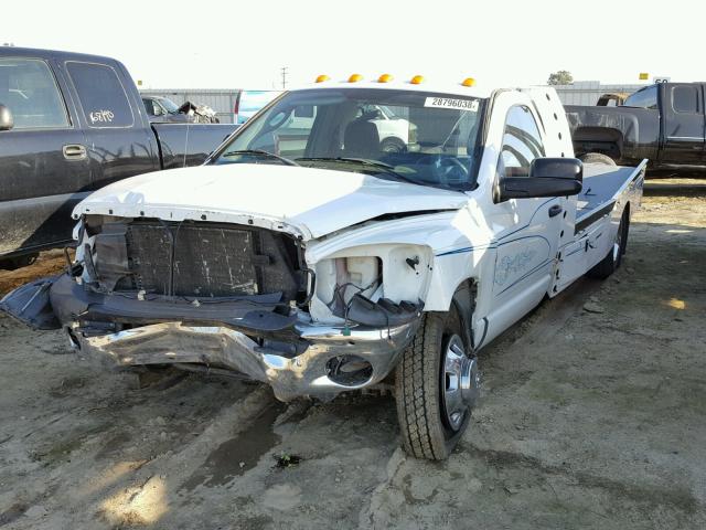 3D6WH46A87G843325 - 2007 DODGE RAM 3500 S WHITE photo 2