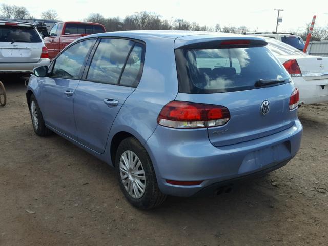 WVWDB7AJ2AW254044 - 2010 VOLKSWAGEN GOLF 紫色 照片 3