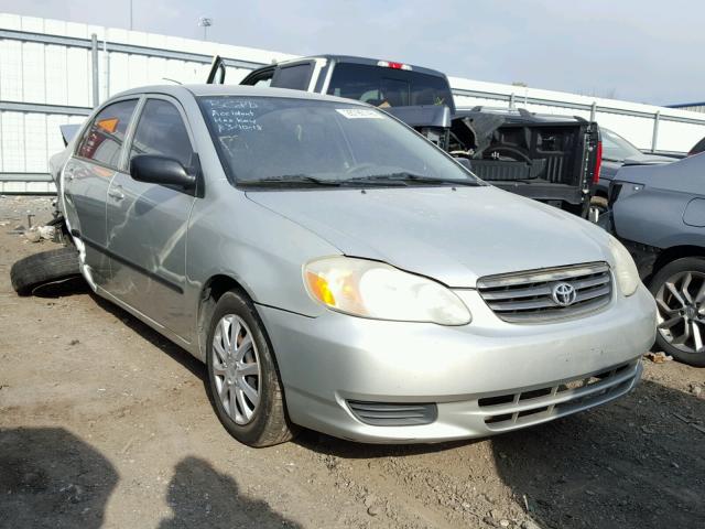 JTDBR32E830005203 - 2003 TOYOTA COROLLA CE SILVER photo 1