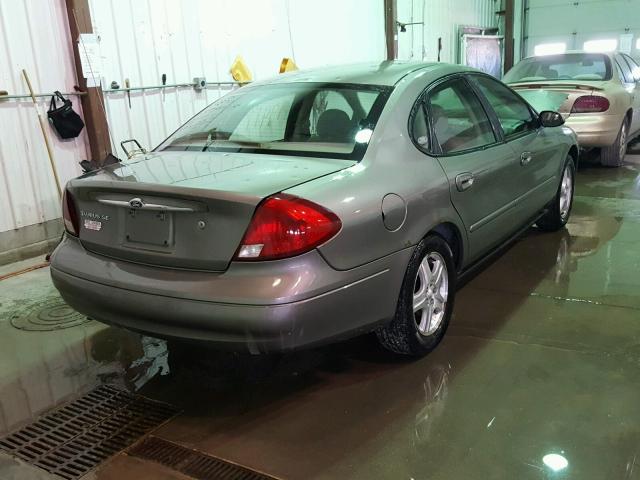 1FAFP53U72G175007 - 2002 FORD TAURUS SE GRAY photo 4