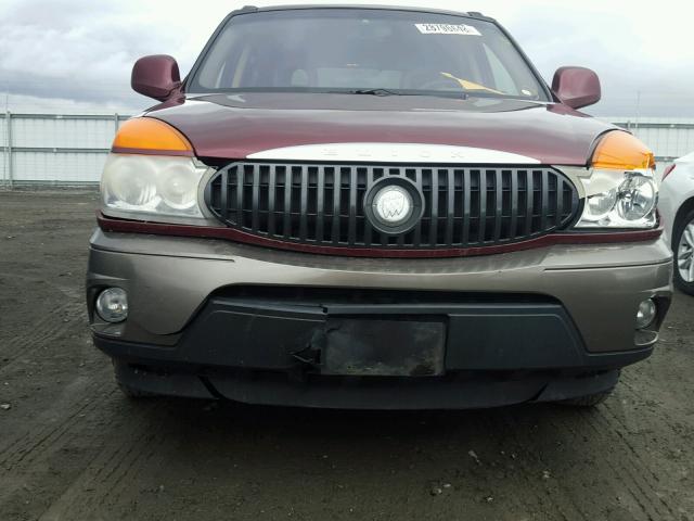 3G5DB03E62S548154 - 2002 BUICK RENDEZVOUS MAROON photo 9