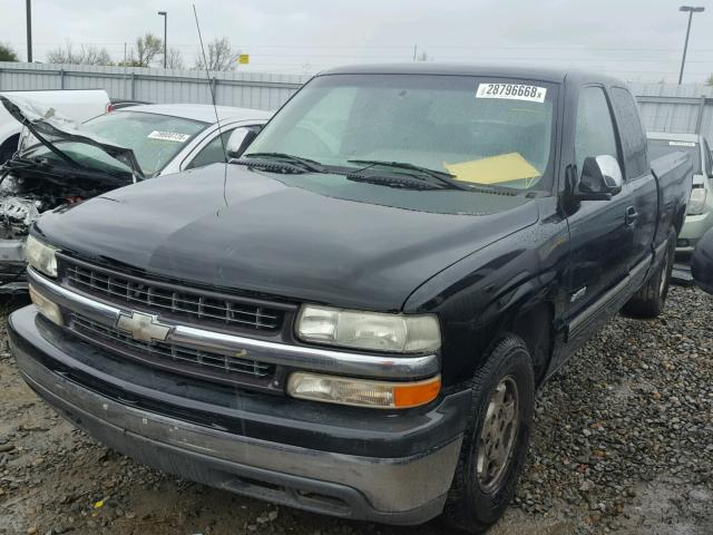 2GCEC19TXX1274952 - 1999 CHEVROLET SILVERADO BLACK photo 2