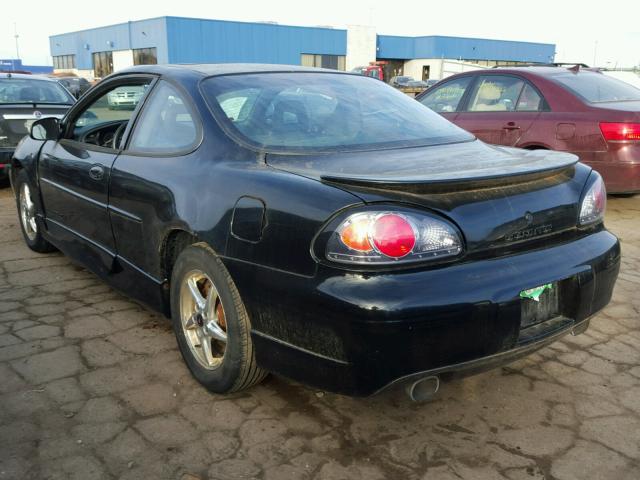 1G2WP12KX2F109175 - 2002 PONTIAC GRAND PRIX BLACK photo 3