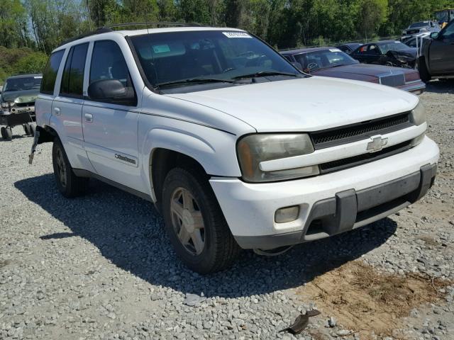 1GNDS13S722171194 - 2002 CHEVROLET TRAILBLAZE WHITE photo 1