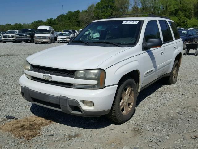 1GNDS13S722171194 - 2002 CHEVROLET TRAILBLAZE WHITE photo 2