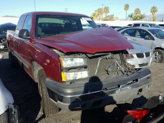 2GCEC19V841165483 - 2004 CHEVROLET SILVERADO BURGUNDY photo 1