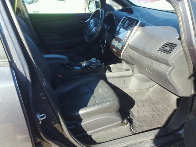 1N4AZ0CP6DC409908 - 2013 NISSAN LEAF S GRAY photo 5